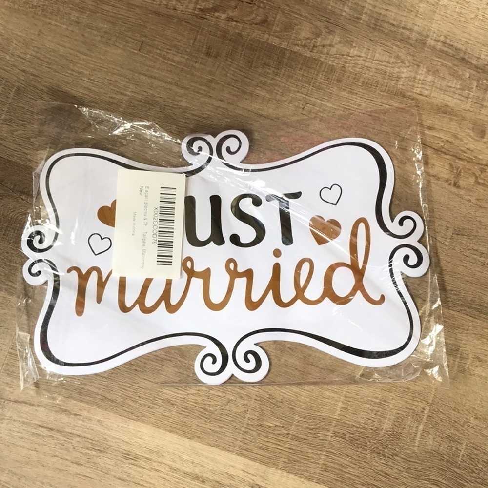 COPY - Just Married bumper sticker